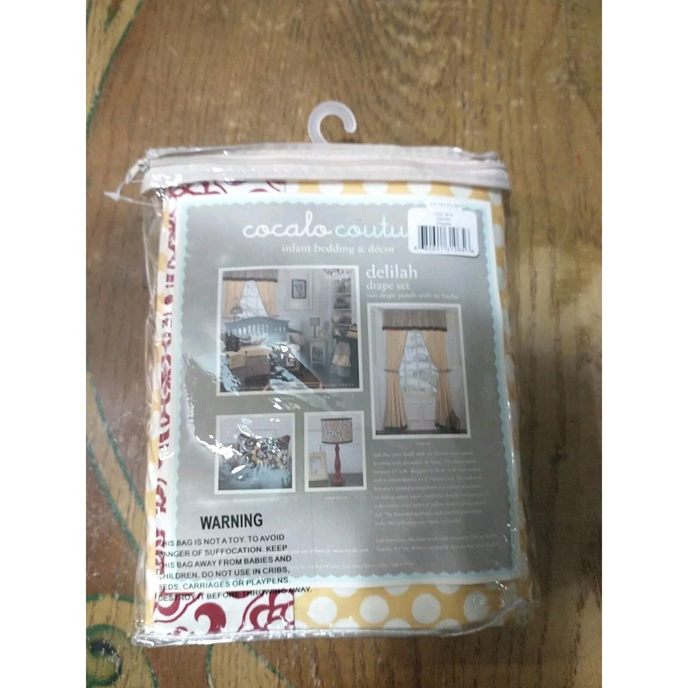 Drape‎ Set Cocalo Couture 42x84 With Tie Backs